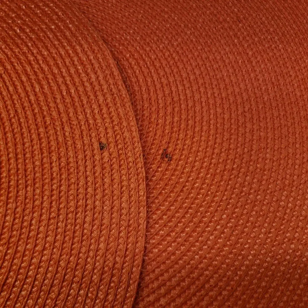 Red Woven Placemats Stain and Water Resistant Round 15